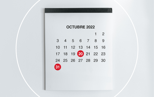Principales obligaciones tributarias durante el mes de octubre 2022