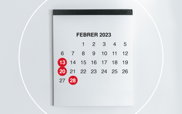 Principals obligacions tributàries durant el mes de febrer 2023